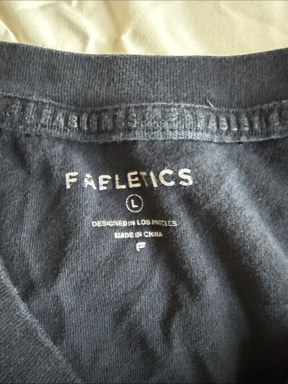 Fabletics Navy Los Angeles Graphic Muscle Tank - Picture 2 of 3